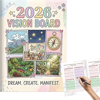 Générique Tableau de Vision 2026 pour Hommes - Planification sur 12 Mois | Tableaux de Rêves Annuels - Pour Planification de Vision Étudiants Entrepreneurs Professionnels Artistes Leaders