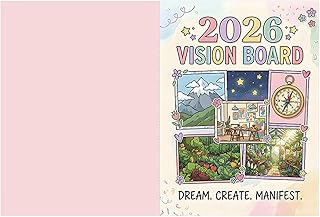 Tableau de vision 2026 pour homme | Fournitures de planification des vacances – Brochure de planification de rêves | Pour entrepreneurs, enseignants, professionnels, artistes, chefs d